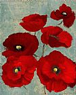 Lanie Loreth Paintings - Kindle's Poppies II by Lanie Loreth